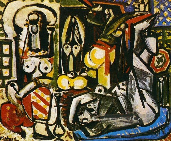 Les femmes d Alger Delacroix IV 1955 Kubismus Pablo Picasso Ölgemälde